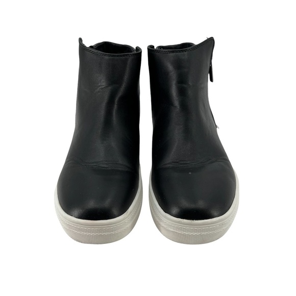 kidpik Black Zip Up High Top Sneakers Size 4 Girl's - Picture 2 of 9